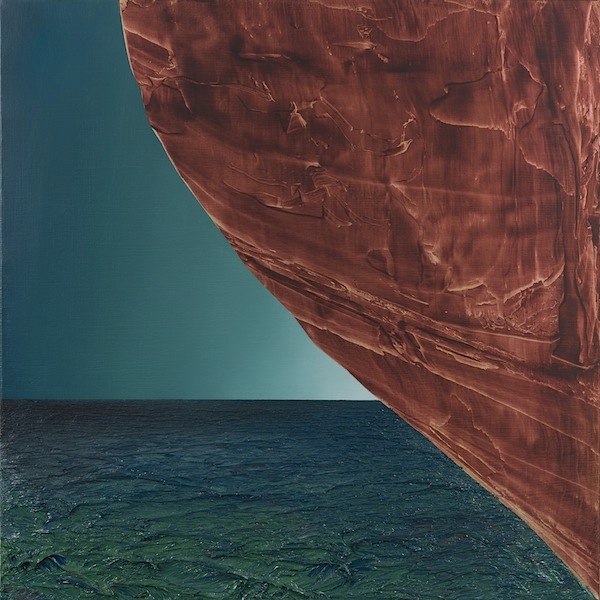 David Borgmann: o.T. [FL 12], 2019, Öl auf Leinwand, 80 x 80 cm 

